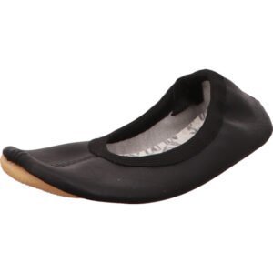 Beck Ballet Gymnastikschuhe schwarz mit Gummisohle
