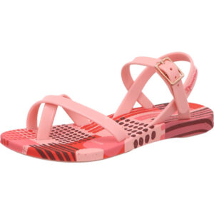Ipanema Mädchen Flip Flop Sandalette rosa rot muster mit rosa Riemen