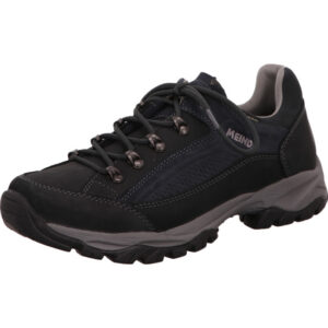 Meindl Atlanta herren halber Wanderschuh dunkelblau und heller Sohle