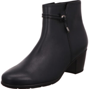 Gabor Stiefelette Damen schwarz mit schwarzem Absatz