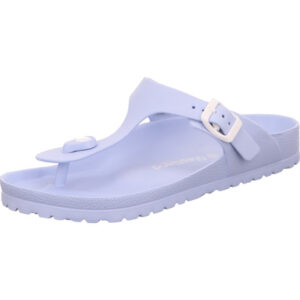 Westland Damen Badeschuh hellblau mit weißer Schnalle und hellblauer Sohle