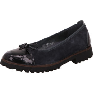 Waldläufer Pumps Damen mit Schleife schwarz