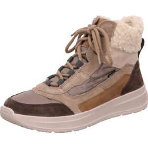 Legero Stiefelette Damen beige/weiß/grün