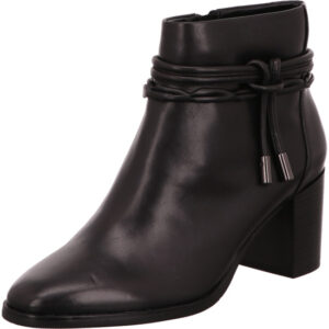 Regarde le ciel Damen Stiefelette schwarz mit schwarzem Band und schwarzer Sohle