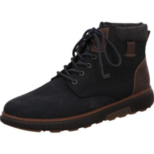 Rieker hoher Winterschuh Herren blau mit braun