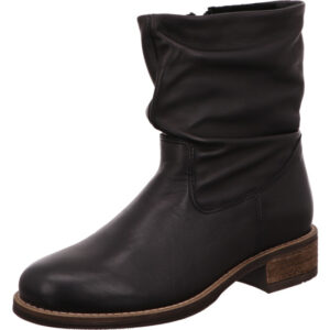 Palpa Damen Stiefelette schwarz mit dunkler Sohle