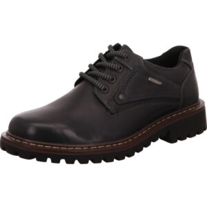 Josef Seibel Herren Schnürschuh schwarz mit schwarzer Sohle