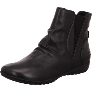 Josef Seibel Damen Stiefelette schwarz mit schwarzer Sohle