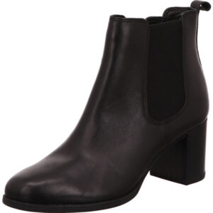 Tamaris Damen Stiefelette schwarz mit schwarzem Absatz