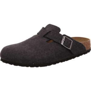 Birkenstock Boston Clogs Anthrazit Filz-Material