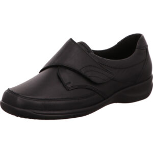 Waldläufer Halbschuh Damen mit Klettverschluss schwarz