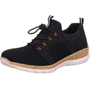 Rieker Damen Halbschuh blau mit heller Sohle