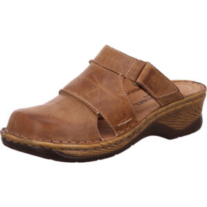 Josef Seibel Damen Clogs braun mit brauner Sohle