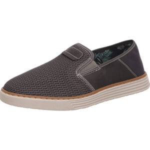 Rieker Herren slipper grau kombi mit weißer Sohle