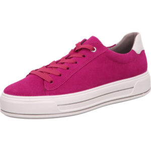 Ara Damen Halbschuh Schnürer pink mit pinker Schnürung und weißer Sohle