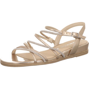 Tamaris Damen Sandalette gold kombi mit goldener Sohle