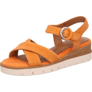 Tamaris Damen Sandalette orange mit orangener Sohle