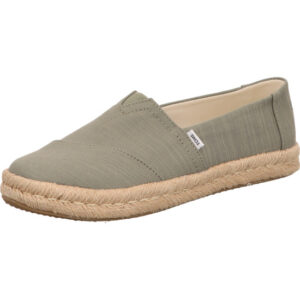 Toms Damen slip in olive mit brauner Sohle