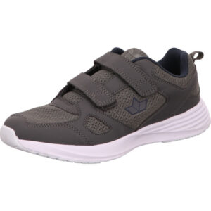 Lico Trainingschuhe grau mit Klett und weißer Sohle