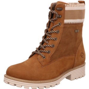 Remonte Damen Stiefelette Schnürer braun kombi mit heller Sohle