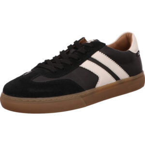 Rieker Samira Herren Halbschuh schwarz mit weiß und gum sohle