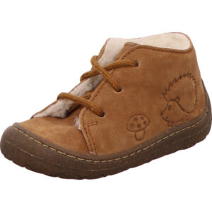 Superfit Kinderschuh Schnürer braun mit brauner Sohle