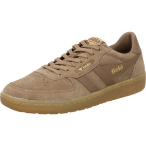 Gola Sneaker Herren braun kombi mit goldenem Logo und brauner Sohle