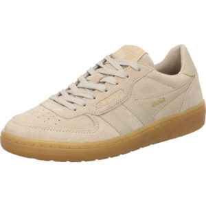 Gola Sneaker Damen beige kombi mit beiger Schnürung und brauner Sohle
