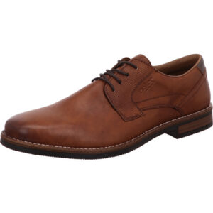 Rieker Herren Business Halbschuh braun mit brauner Sohle