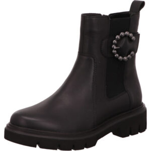 Remonte Damen Stiefelette mit silber Schnalle und schwarzer Sohle