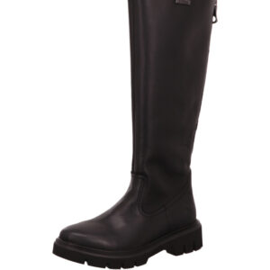 Remonte Damen Stiefel schwarz mit schwarzer Sohle