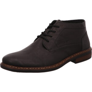 Rieker Herren Stiefelette schwarz mit schwarzer Sohle