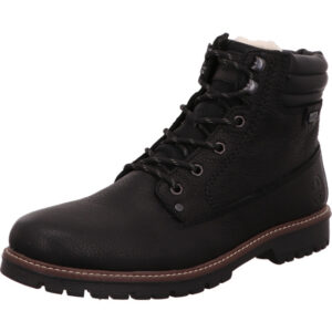 Rieker Herren Stiefelette schwarz mit schwarzer Sohle