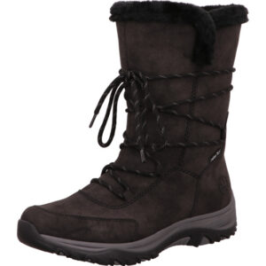 Rieker Damenstiefelette hoch dunklegrau mit grauer Sohle