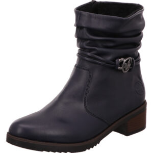 Rieker Damen Stiefelette dunkleblau mit dunkler Sohle
