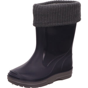Beck Gummistiefel dunkleblau mit grauem Bund