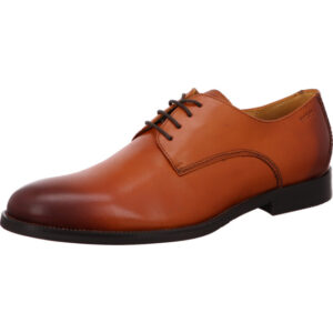 Digel Herren Business Schnürschuh cognac mit schwarzer Sohle