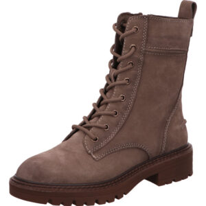 Tamaris Damen Stiefelette Schnürer braun mit brauner Sohle