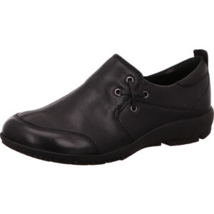 Josef Seibel Damen Halbschuh schwarz mit schwarzer Sohle