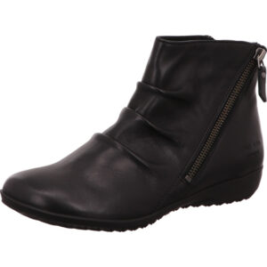 Josef Seibel Damen Stiefelette schwarz mit schwarzer Sohle