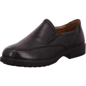 Josef Seibel Herren Slipper schwarz mit schwarzer Sohle