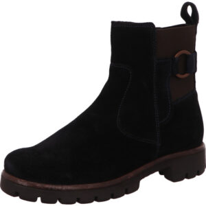 Ara Damen Stiefelette schwarz mit schwarzer Sohle