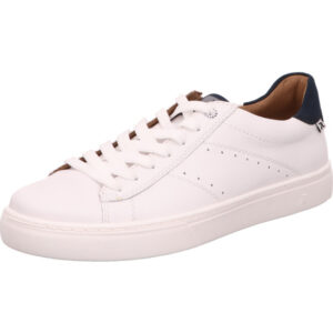 Rieker Herren Halbschuh weiß kombi mit weißer Sohle