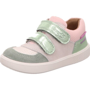 Superfit Kinderschuh rosa mint kombi mit Klett und weißer Sohle