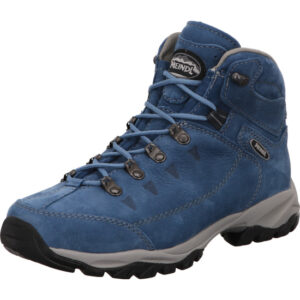Meindl Ohop 2 Lady Damen hoher Wanderschuh balu mit blauen Schnürsenkel und heller Sohle