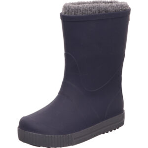 Fischer Kinder Gummistiefel blau gefüttert mit grauer Sohle