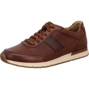 Pius Gabor Herren Halbschuh Schnürer braun kombi mit beige brauner Sohle