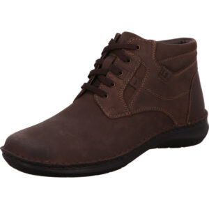 Josef Seibel Herren Stiefelette braun mit Schnürung und schwarzer Sohle