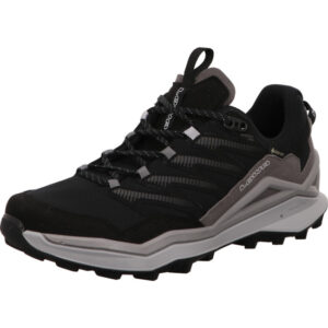 Lowa Maddox Pro Herren Wanderhalbschuh schwarz graus Sohle und Gore-Tex