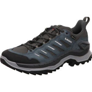 Lowa Innovo GTX Herrenschuh tief petrol schwarz kombi mit dunkler Sohle mit gore-tex